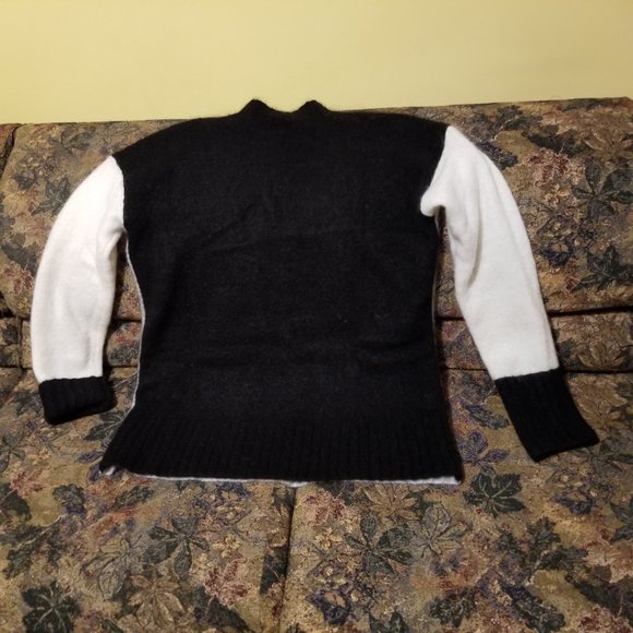 Colour block contrast, long sweater, oversize M, L, H&M, mohair, wool, nylon - Picture 2 of 11